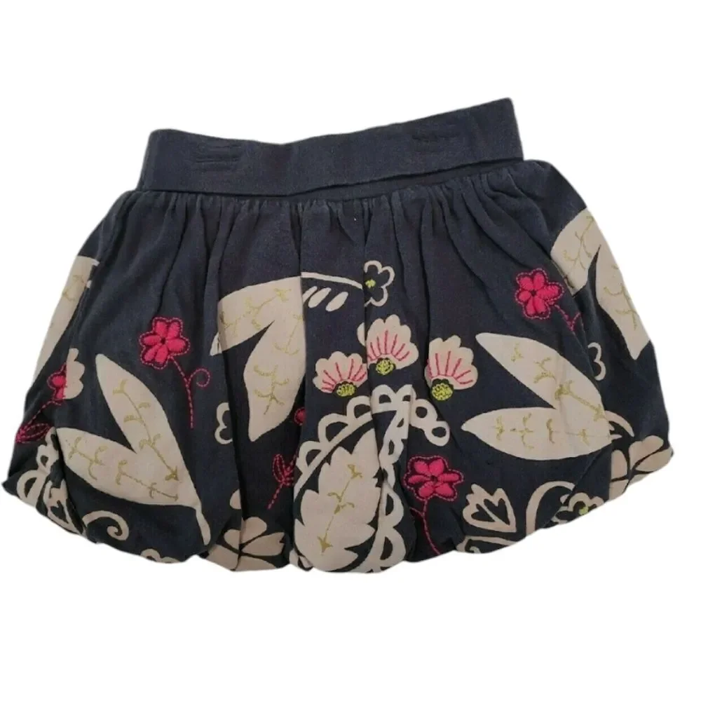 Embroidered bubble skirt